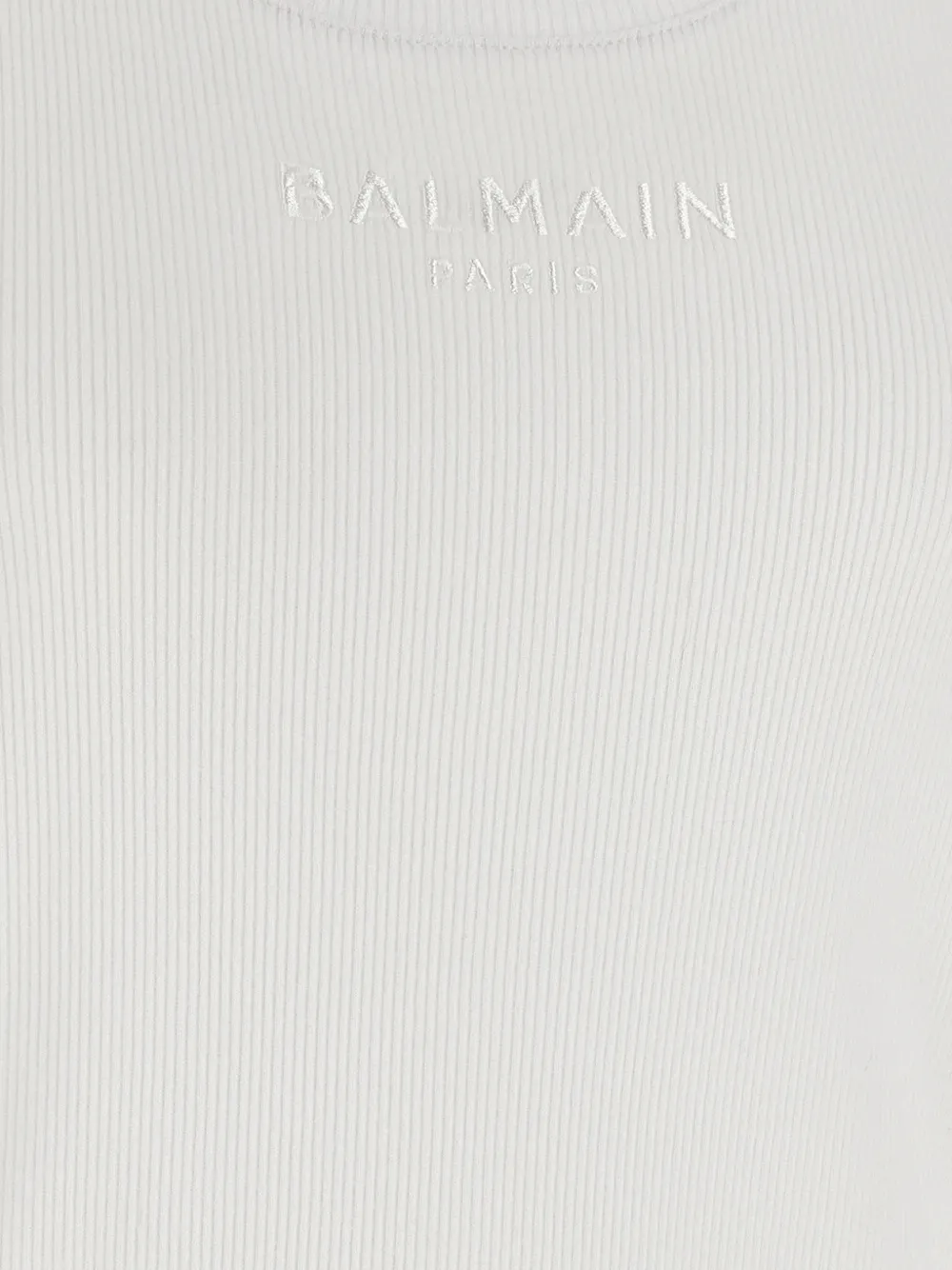 Balmain Tanktop met borduurwerk Wit