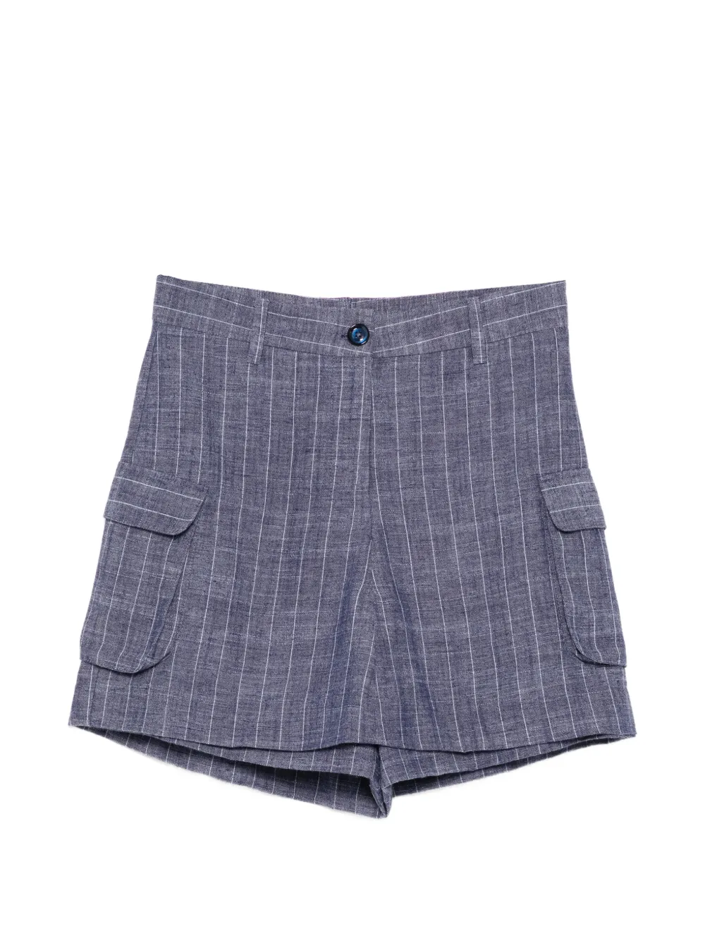 BLAKLACE prinstripes cargo shorts - Blue