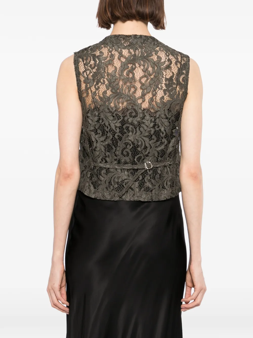BLAKLACE Top met v-hals Groen