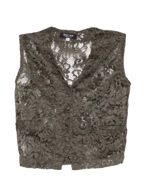 BLAKLACE top de encaje con cuello en V