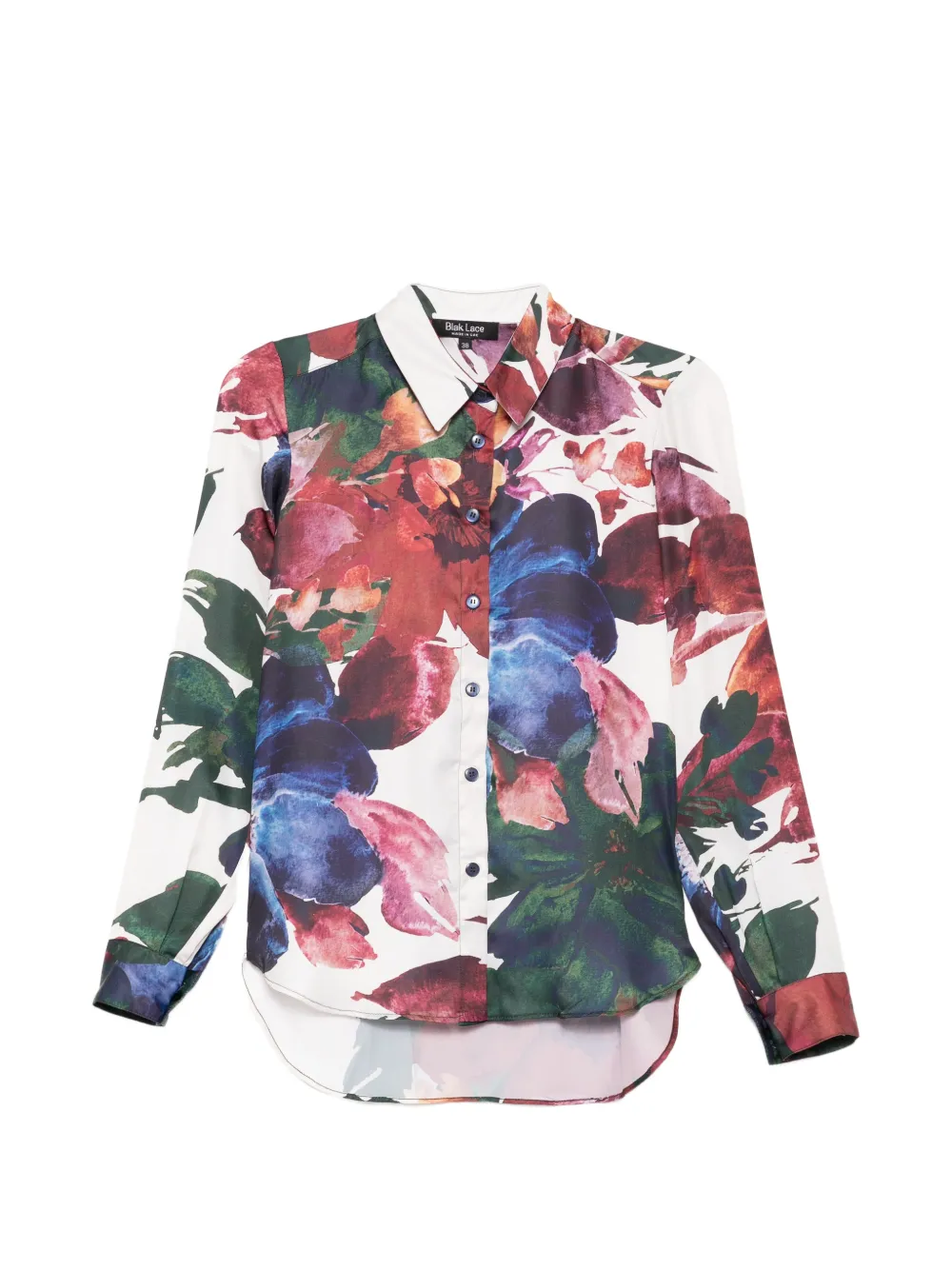 BLAKLACE floral printed shirt - Bianco