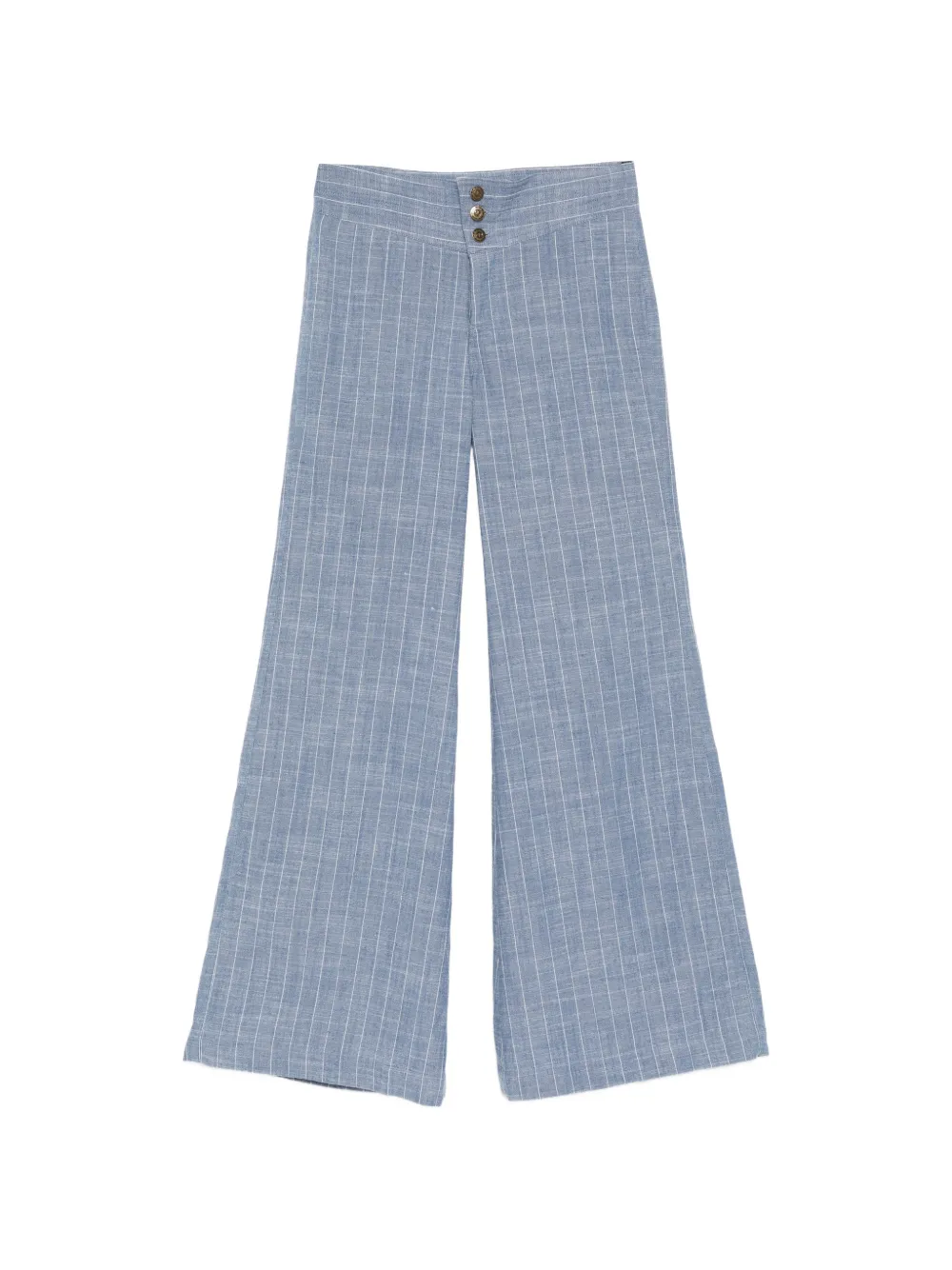 BLAKLACE button checked trousers - Blau