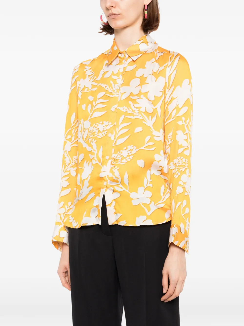 Blaklace Camisa Con Estampado Floral - Amarillo 