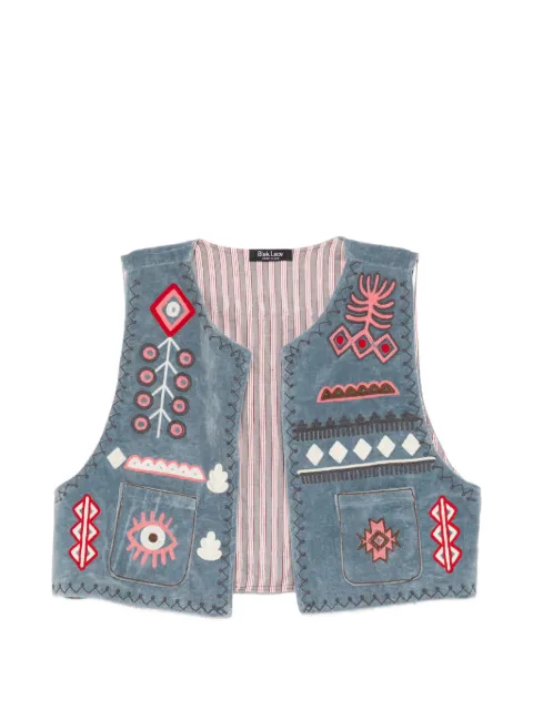 BLAKLACE embroidered sleeveless waistcoat