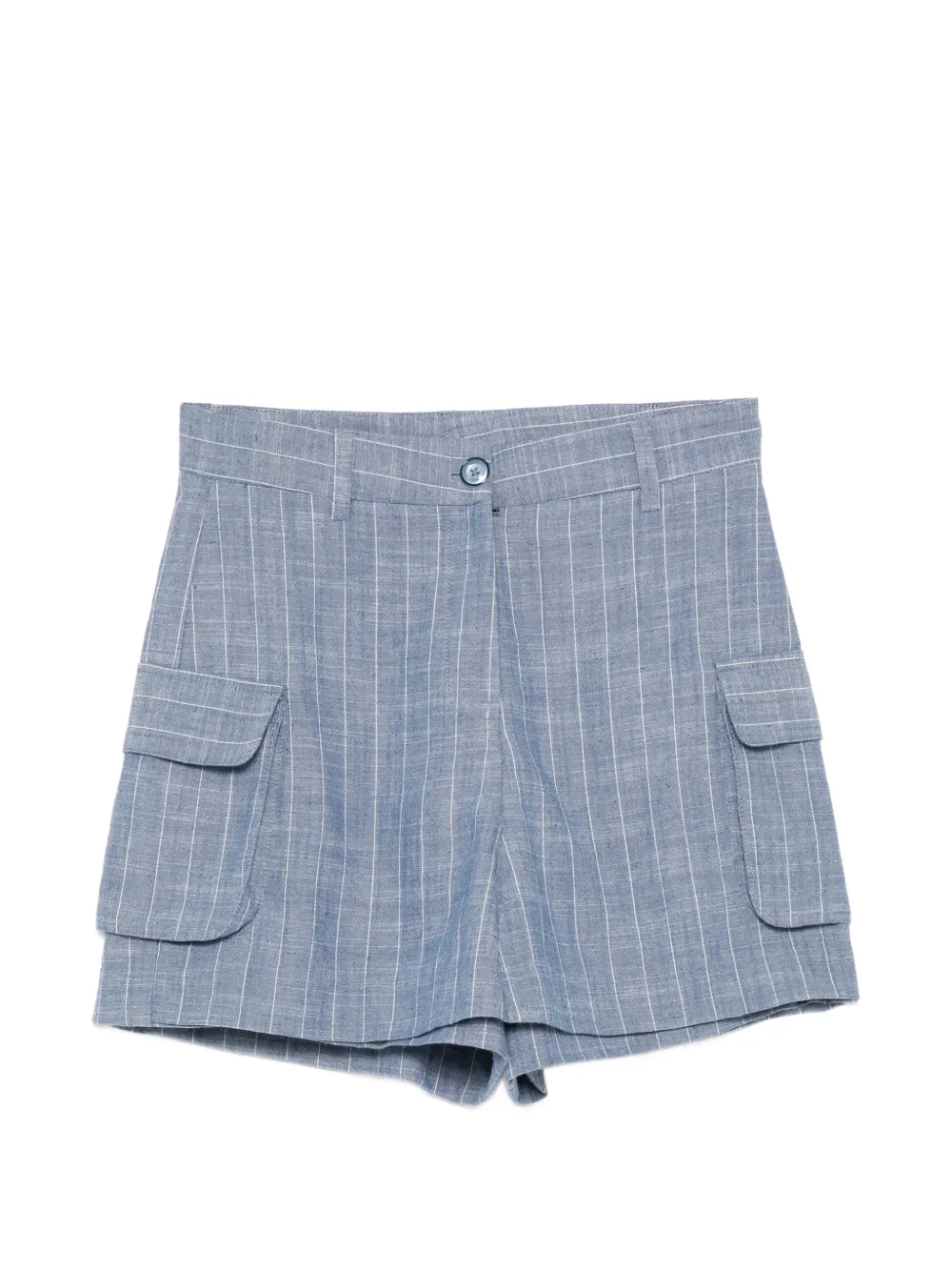 BLAKLACE pinstripe cargo shorts - Blau