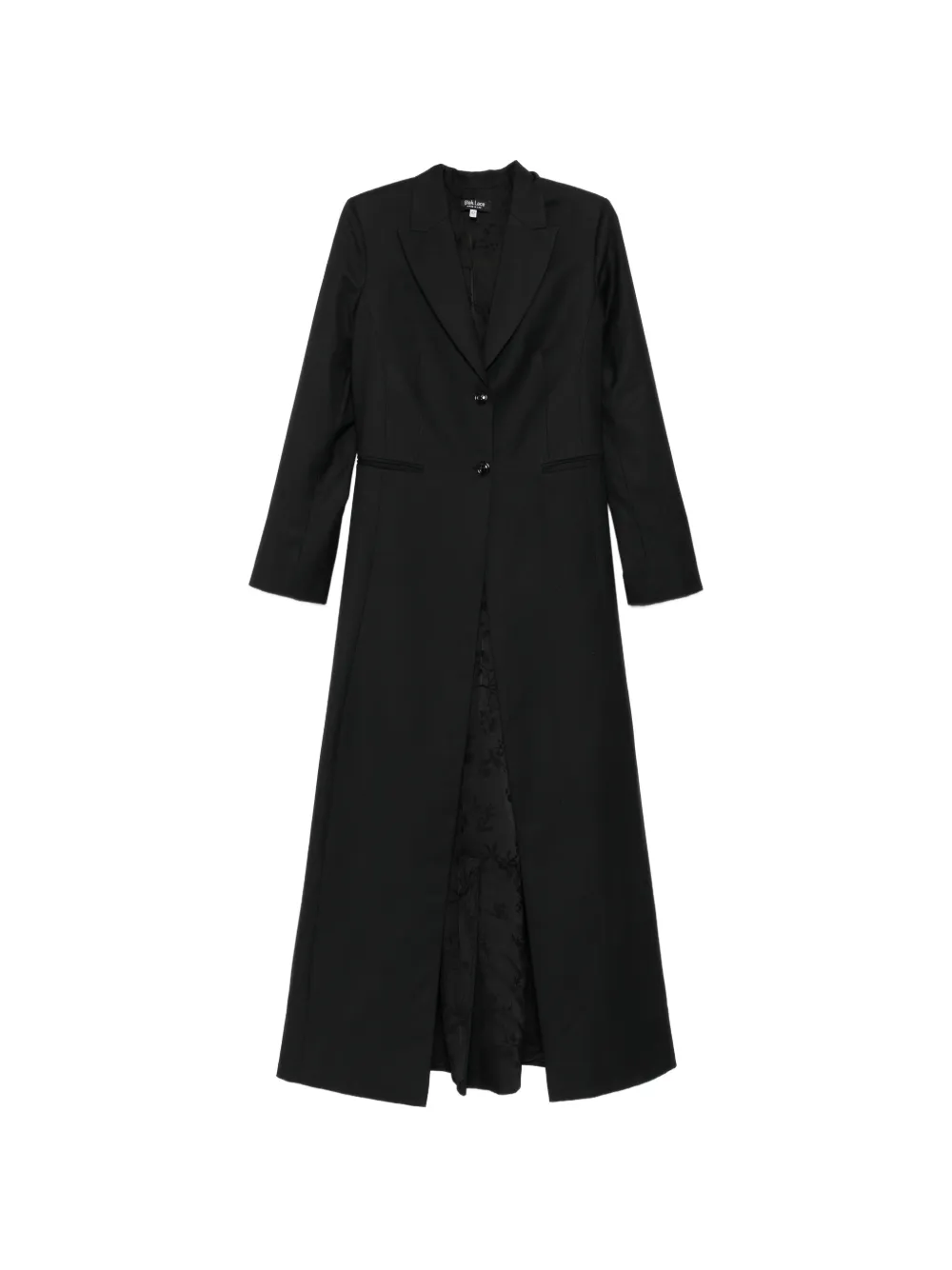 BLAKLACE single-breasted coat - Nero