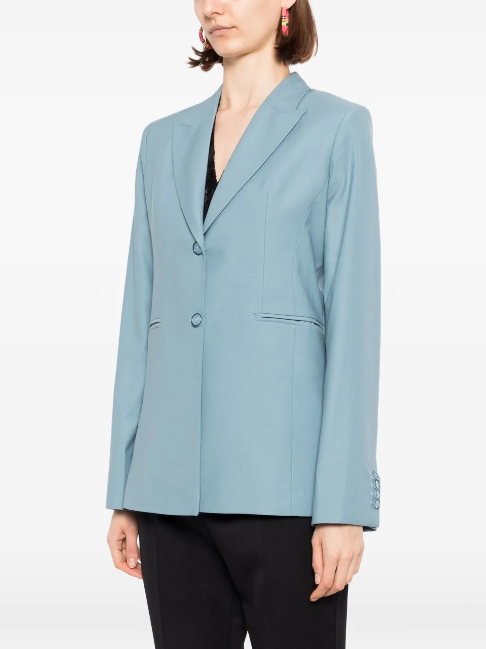 BLAKLACE Button-up blazer Blauw