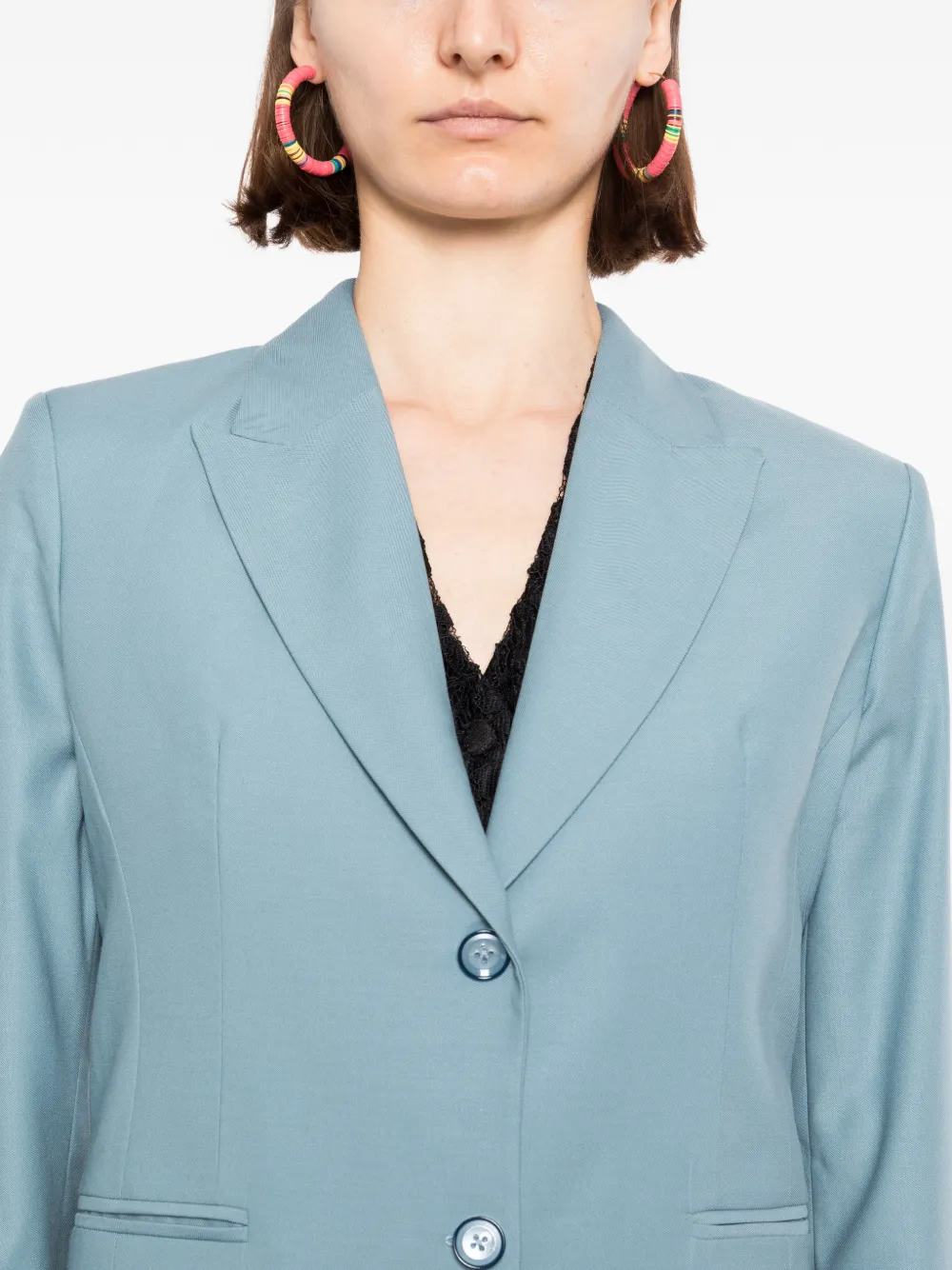 BLAKLACE Button-up blazer Blauw