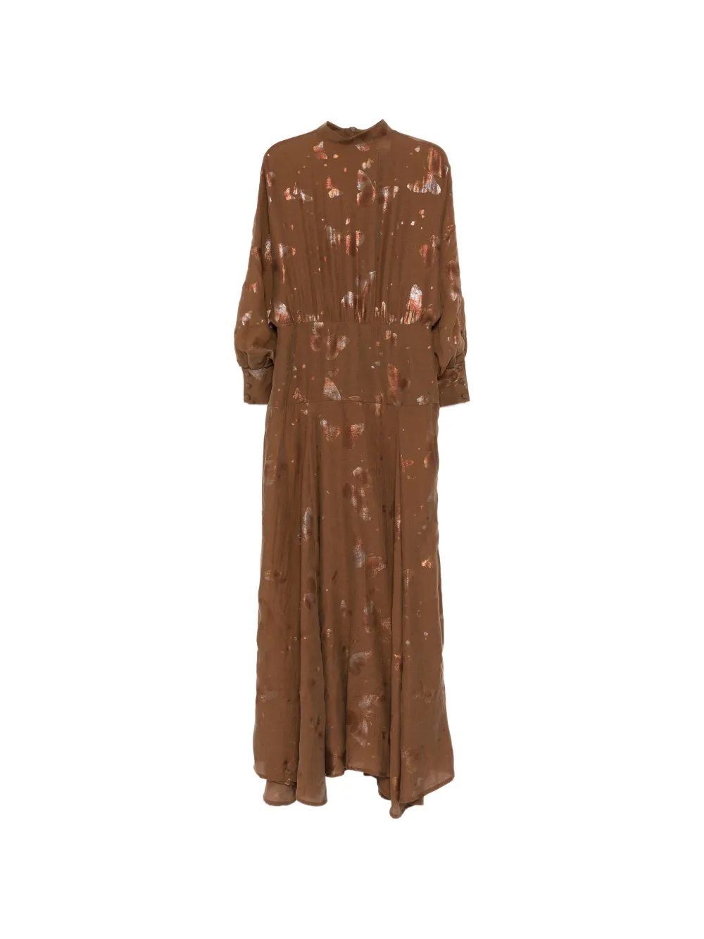 BLAKLACE long-sleeve dress - Marrone