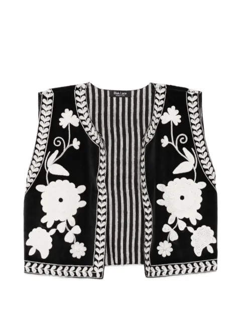 BLAKLACE blusa con bordado floral