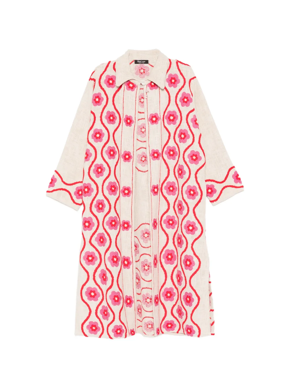 BLAKLACE floral-embrodairy coat - Toni neutri