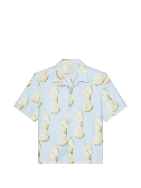 Givenchy lemon print bowling shirt
