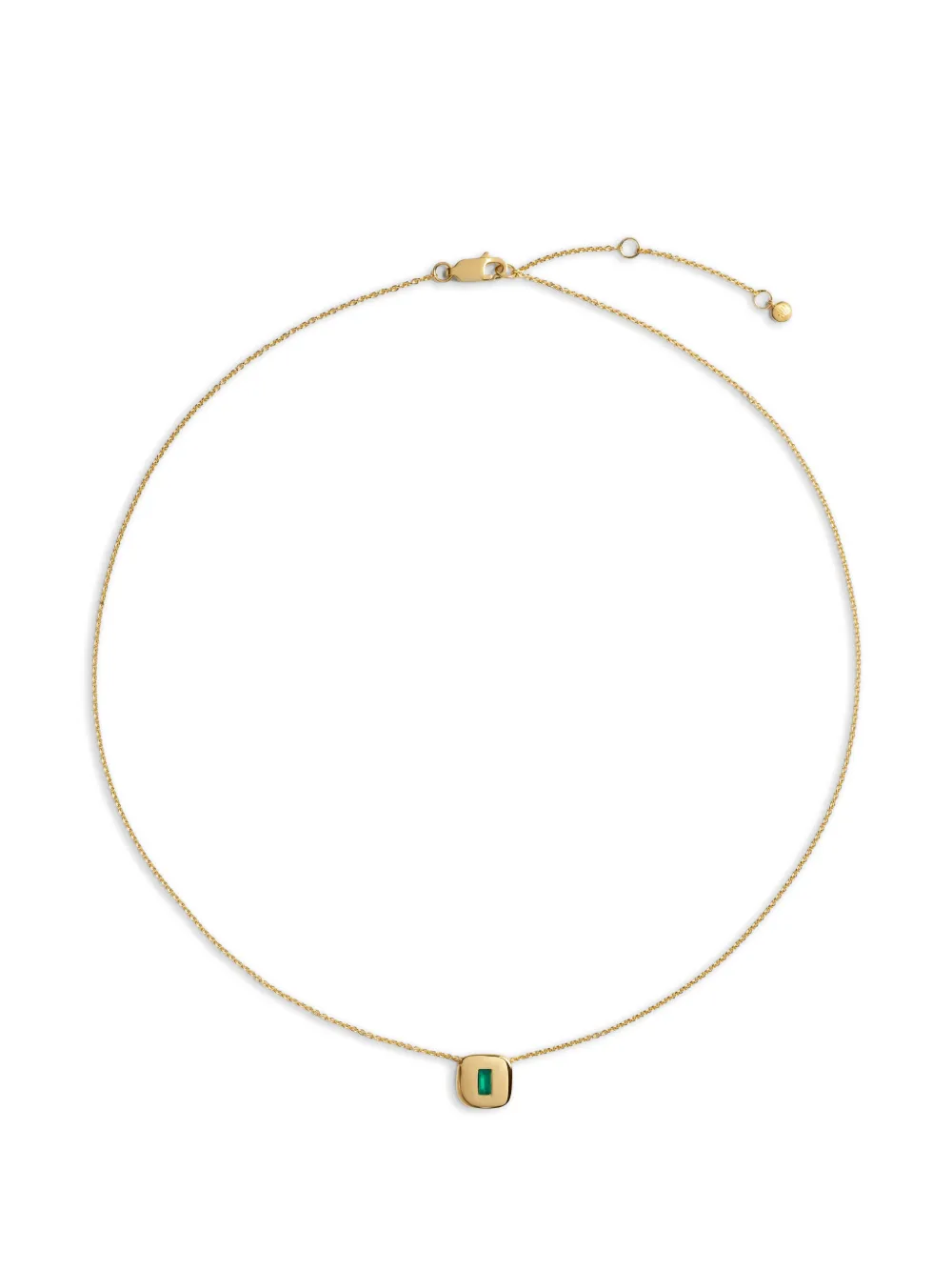 Monica Vinader Gemdrop onyx necklace - Oro