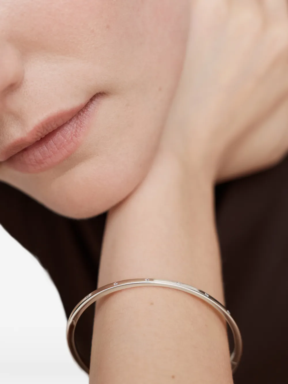 Monica Vinader Essential diamond bracelet - Argento