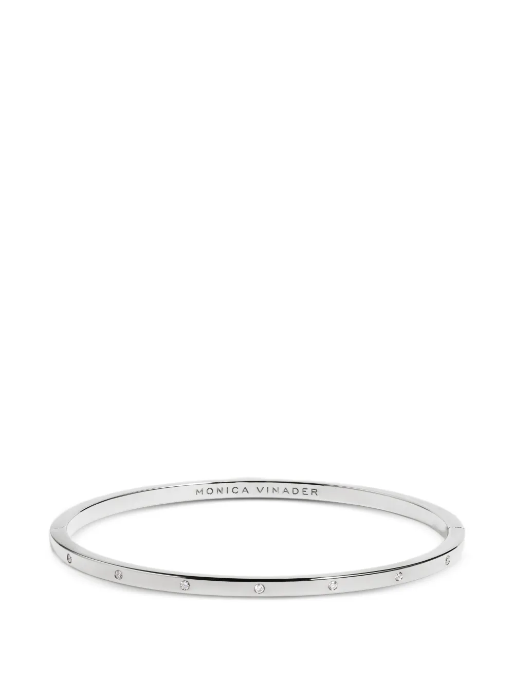 Monica Vinader Essential diamond bracelet - Argento