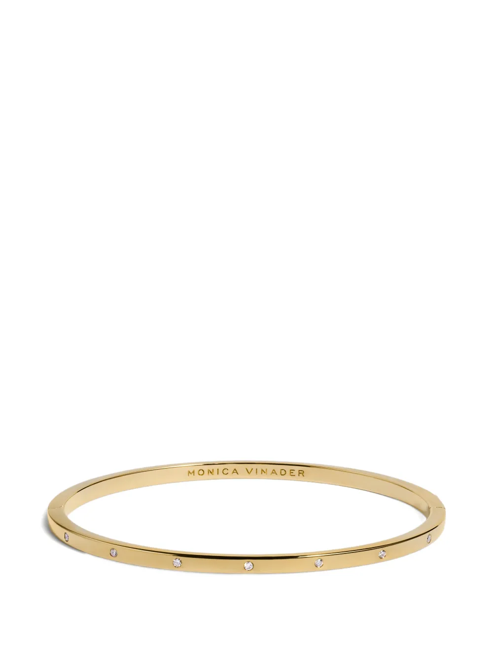 Monica Vinader Essential diamond bracelet - Oro