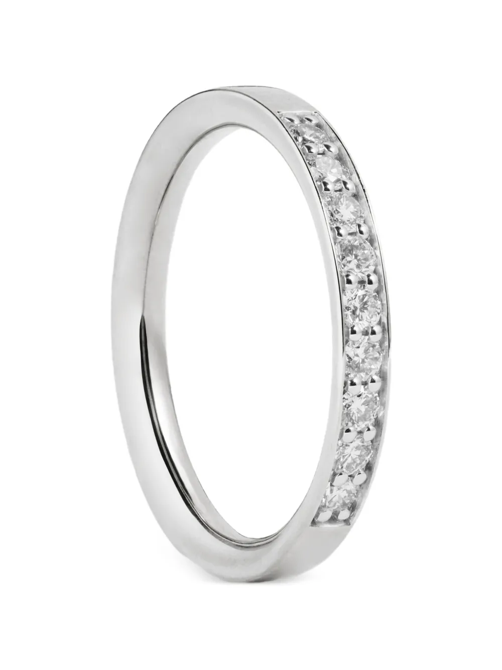 Monica Vinader Essential diamond ring - Argento