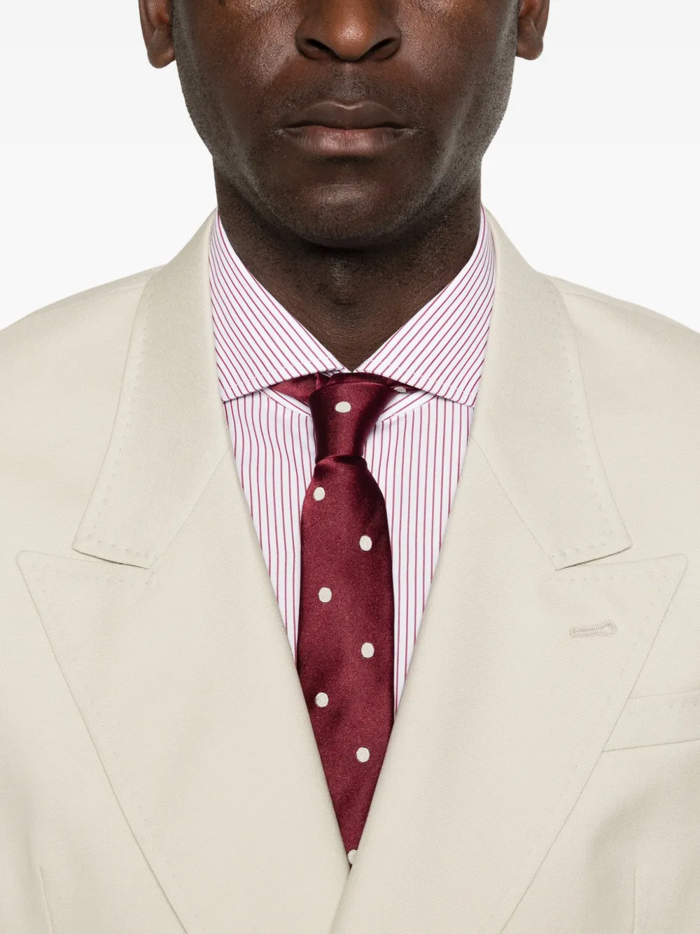 Reveres 1949 Pak met dubbele rij knopen Beige