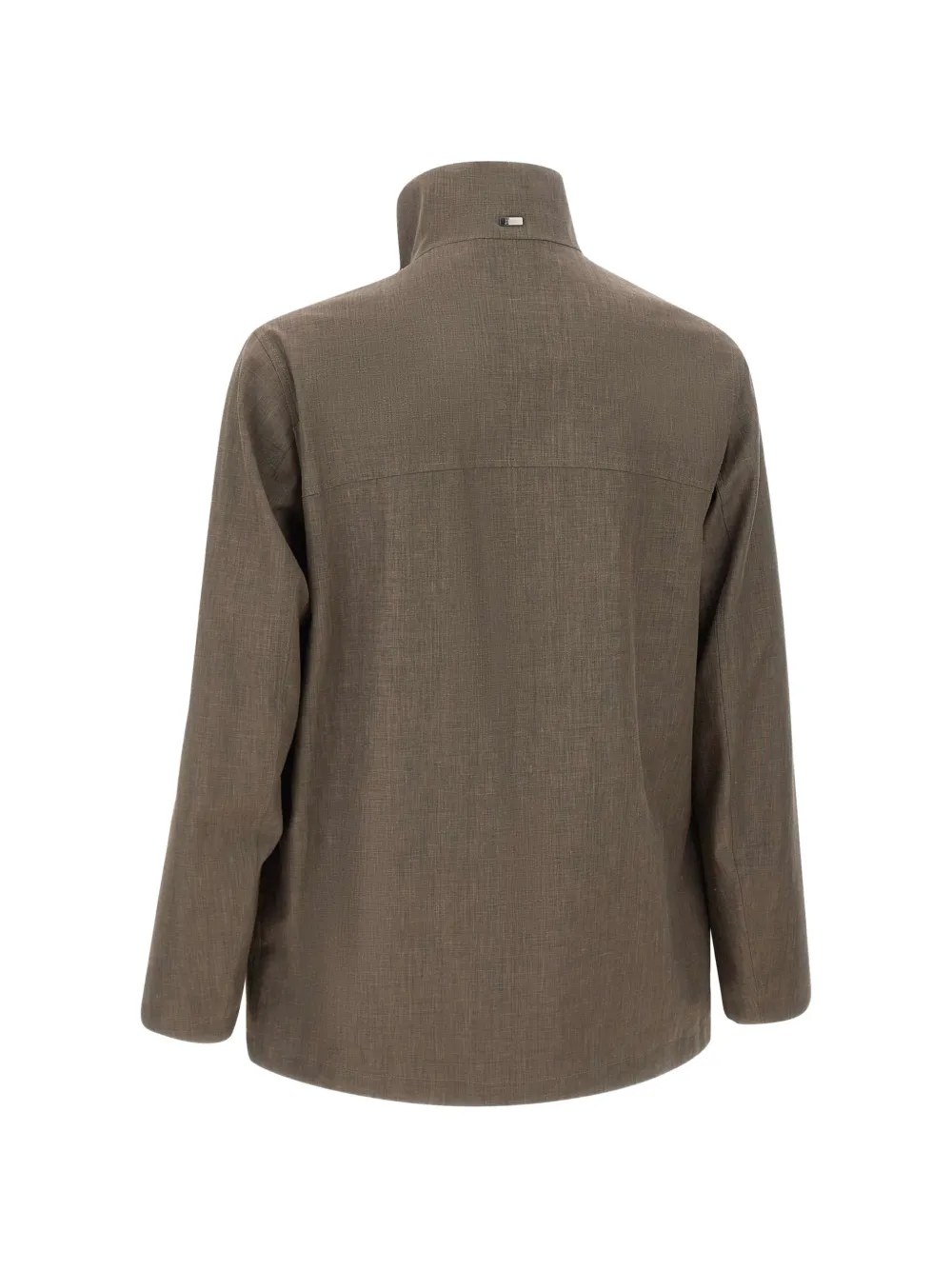 Herno Parka met klepzakken en hoge kraag Grijs