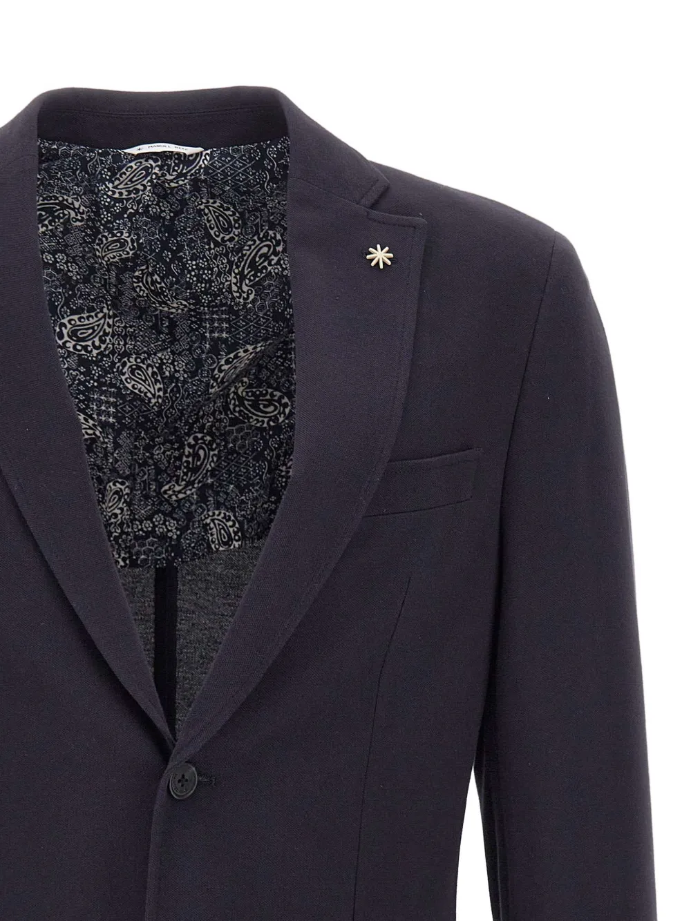 Manuel Ritz Blazer met opgestikte zak en ster Blauw