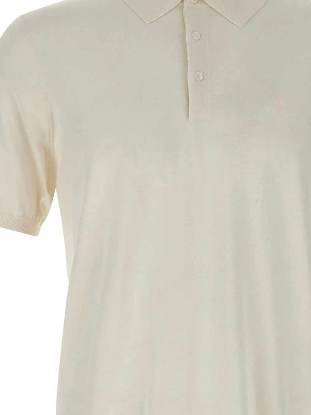 Kangra Geribbeld poloshirt Beige