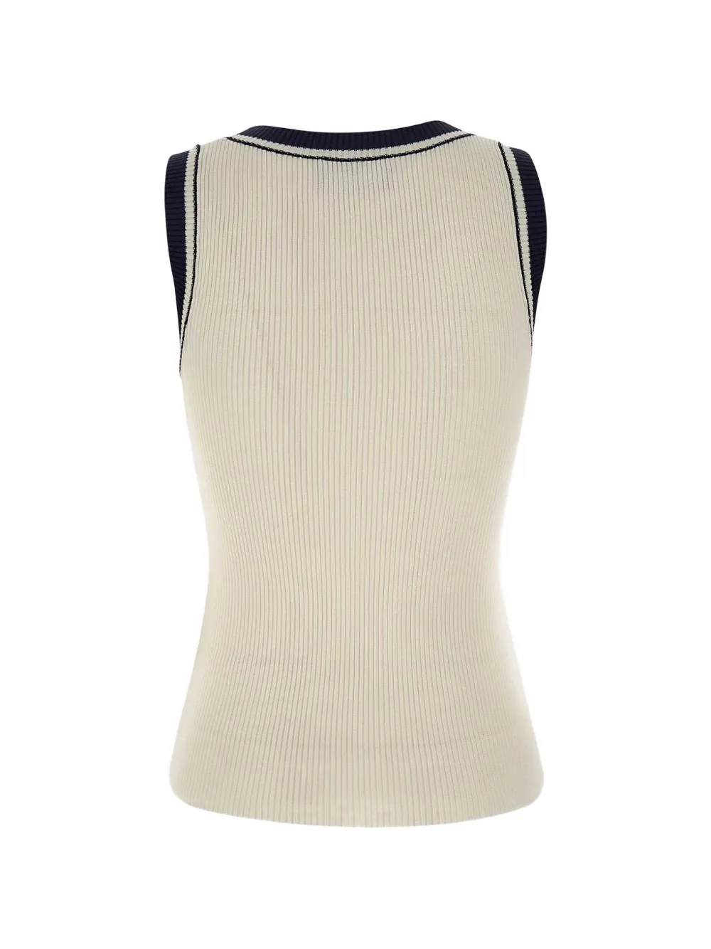  Seafarer Ribbed Logo-embroidered Top - Neutrals 