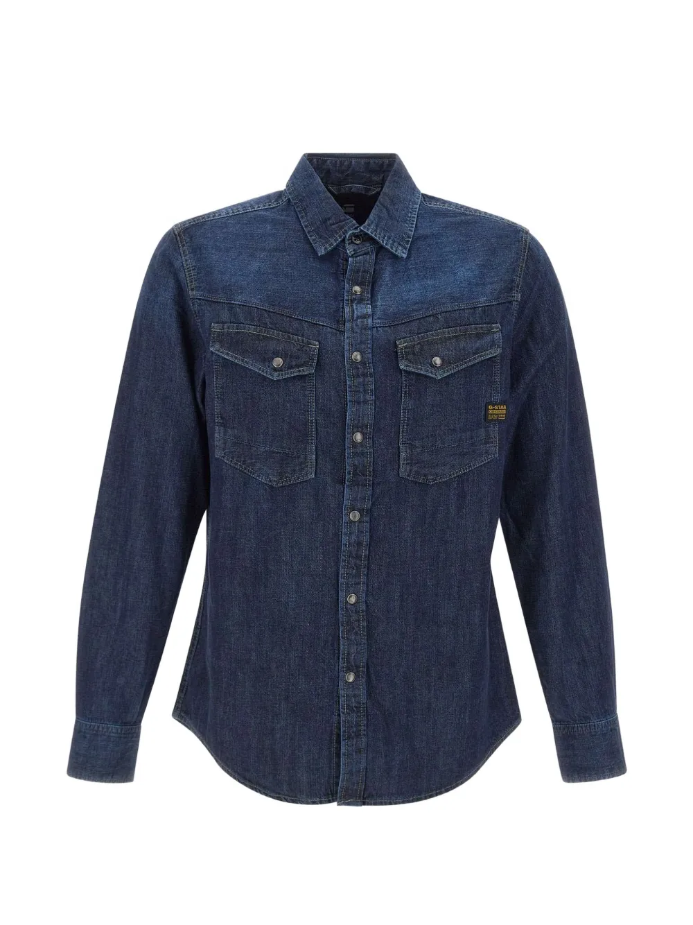 G-Star RAW Dakota logo-patch shirt - Blu