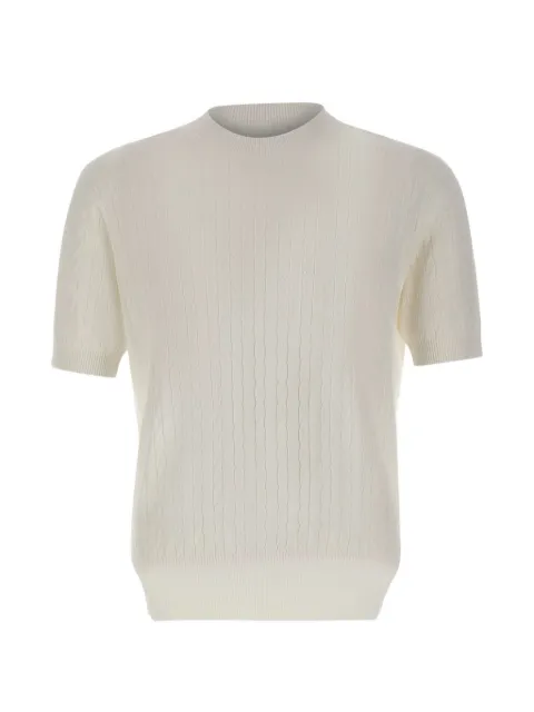 Kangra cable-knit short-sleeve sweater