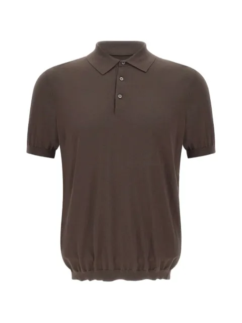 Kangra ribbed short-sleeved polo shirt