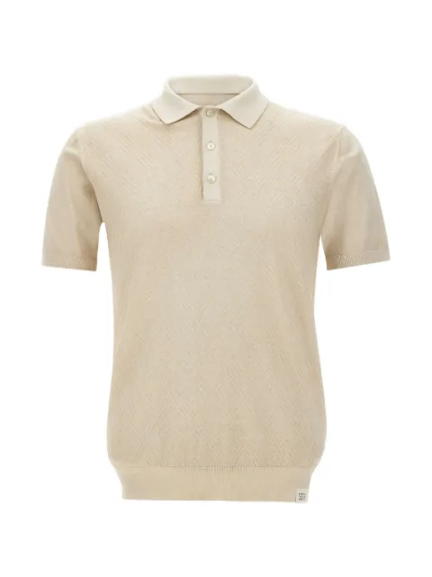 Peuterey diamond-pattern polo shirt