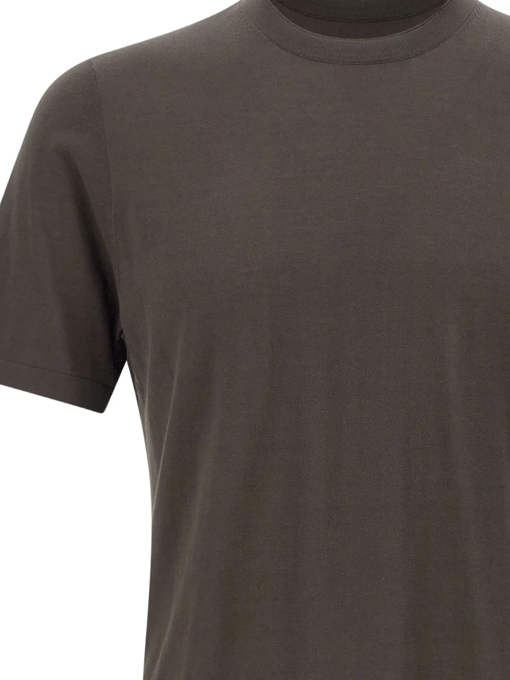Kangra T-shirt met ronde hals Bruin