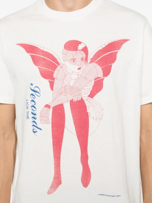 OUR LEGACY Box graphic-print T-shirt | White | FARFETCH