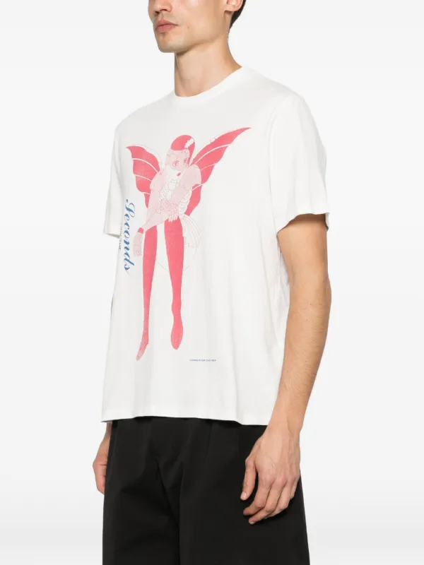 アワレガシー　box t-shirt print OUR LEGACY Box graphic-print T-shirt | White | FARFETCH
