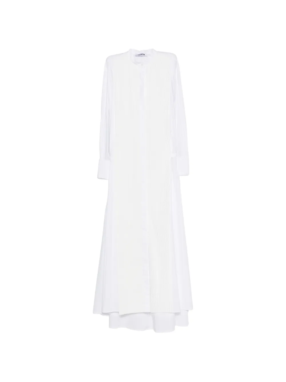 Vivetta Pleated Maxi Dress In White