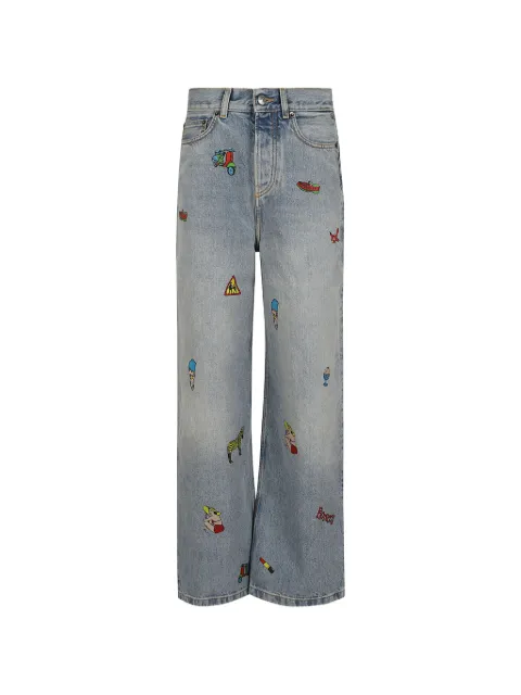 Fiorucci toys-print straight-leg jeans