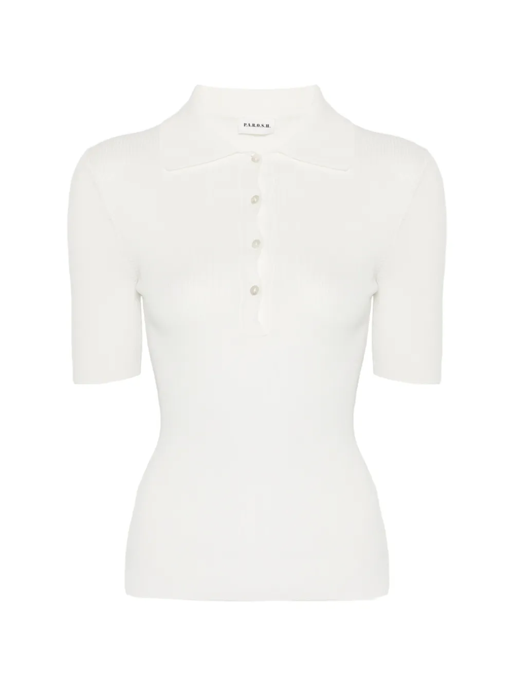 P.A.R.O.S.H. buttoned polo shirt - Weiß