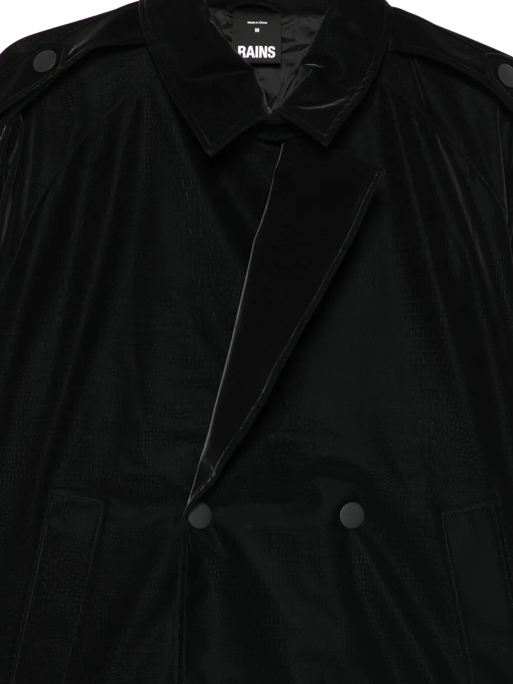 Rains Korte trenchcoat Zwart