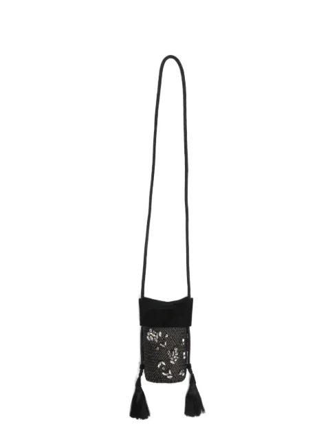 Johanna Ortiz crystal-embellished tassel-detail cross body bag