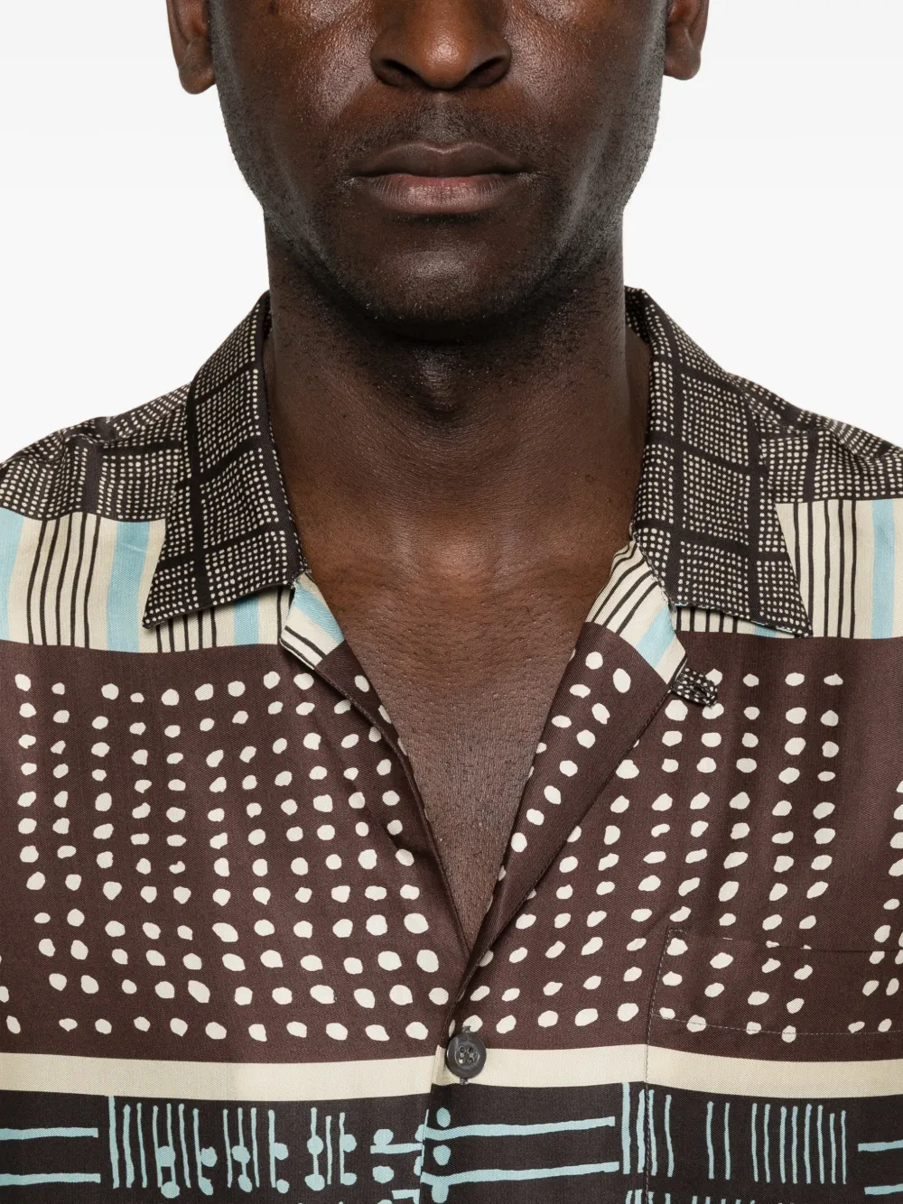 THE SHIRT Patterned T-shirt | Brown | FARFETCH KW