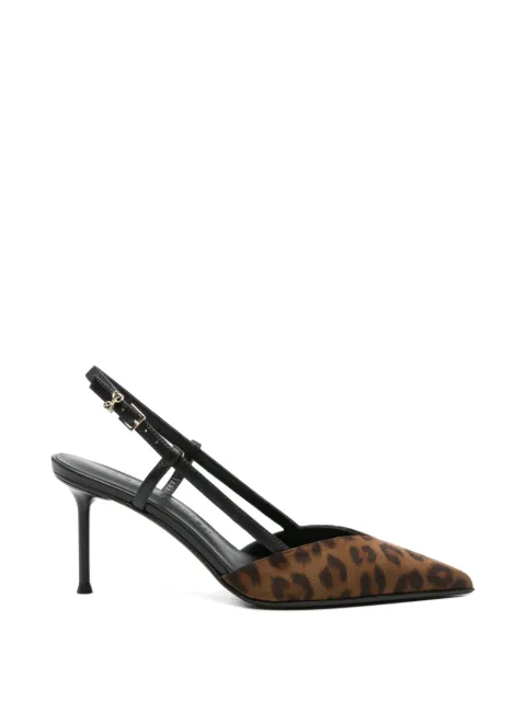 Sergio Levantesi Giulia leopard slingback pumps