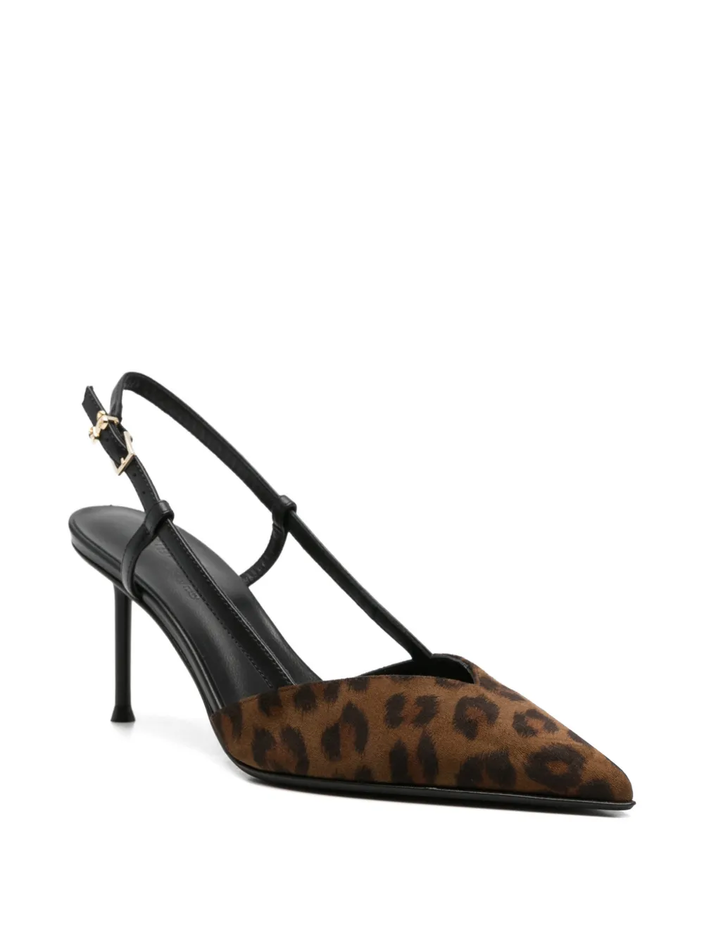 Sergio Levantesi Giulia leopard slingback pumps Bruin