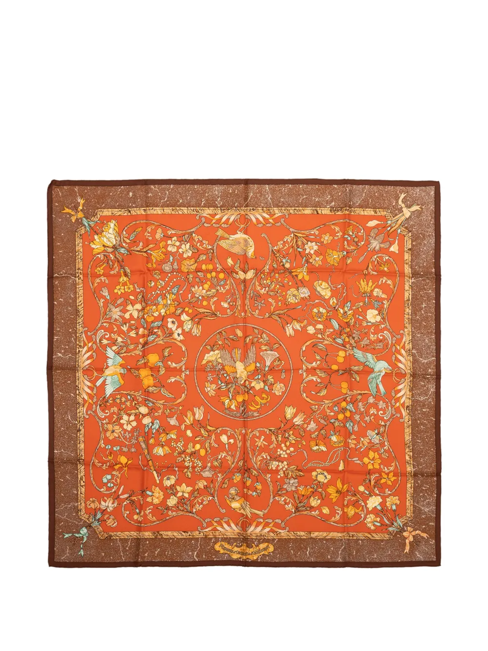 Hermès Pre-Owned silk scarf - Marrone