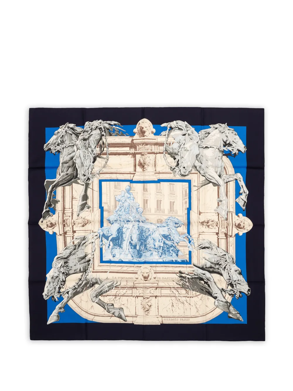 Hermès Pre-Owned La Fontaine de Bartholdi scarf - Nude