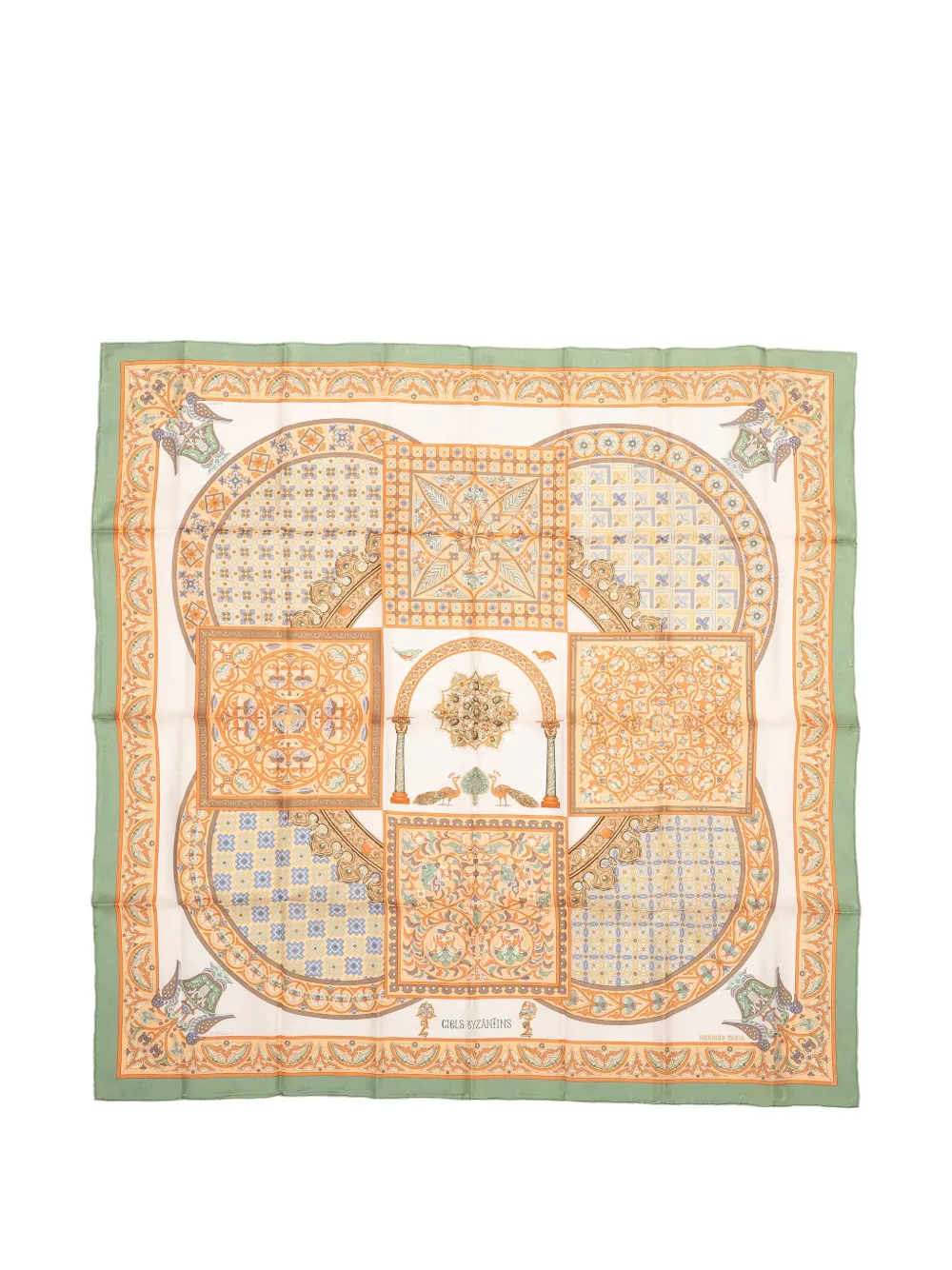 Hermès Pre-Owned silk scarf - Verde
