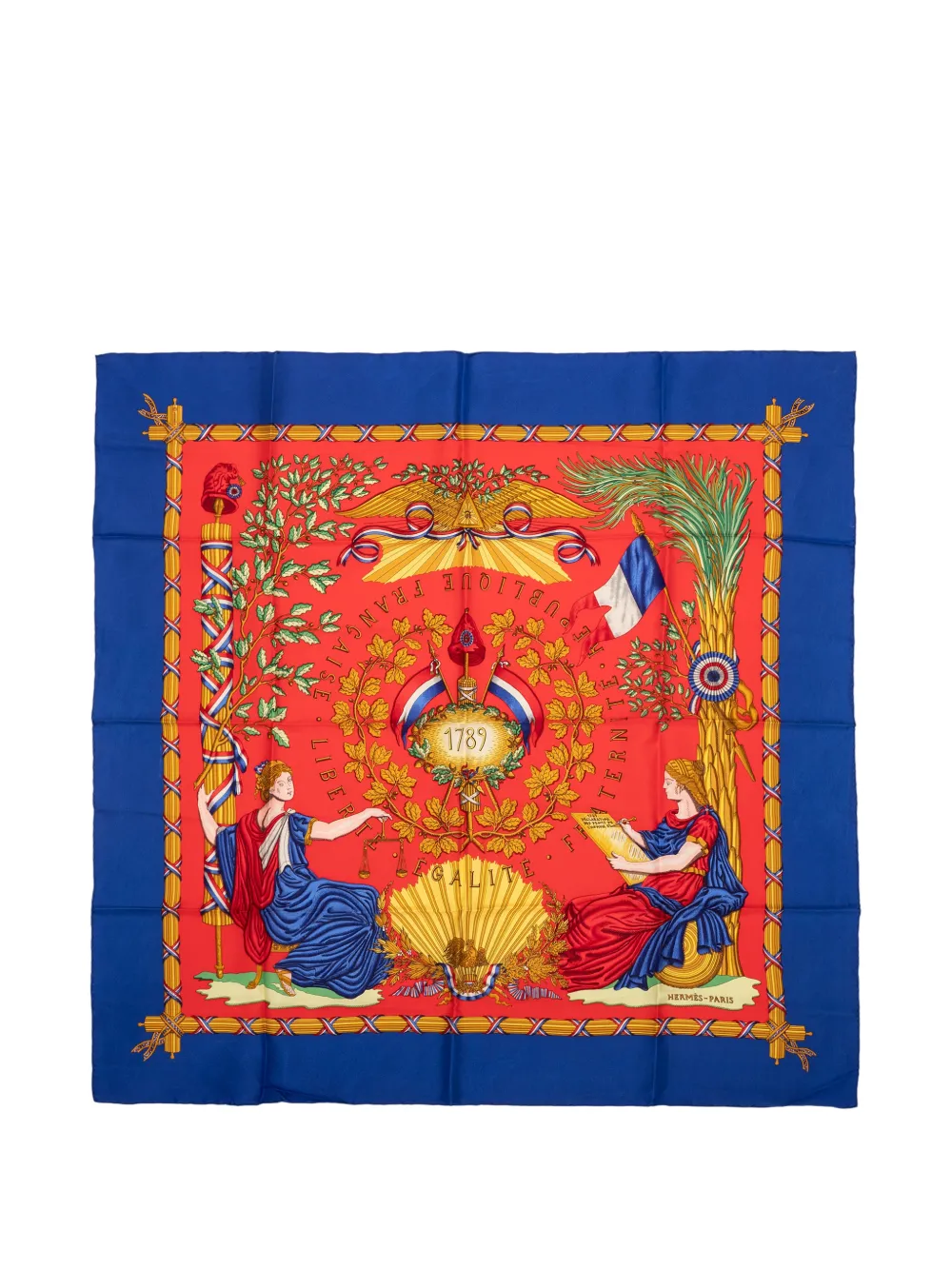 Hermès Pre-Owned silk scarf - Blu