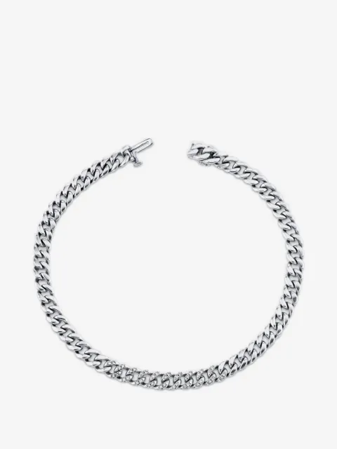 SHAY diamond mini flat link chain bracelet