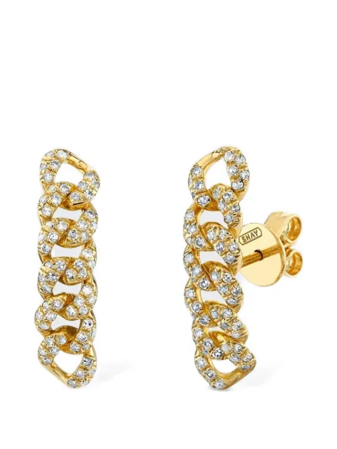 SHAY boucles d'oreilles Essential Six link à diamants