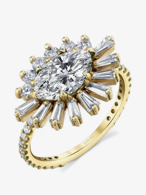 SHAY Evil Eye diamond gold cocktail ring