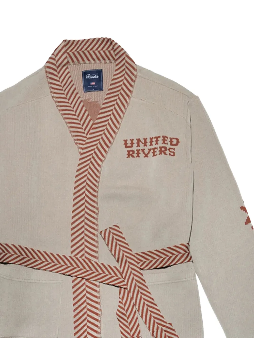 United Rivers 아나코스티아 헤링본 타이 웨이스트 가디건 | 가디건