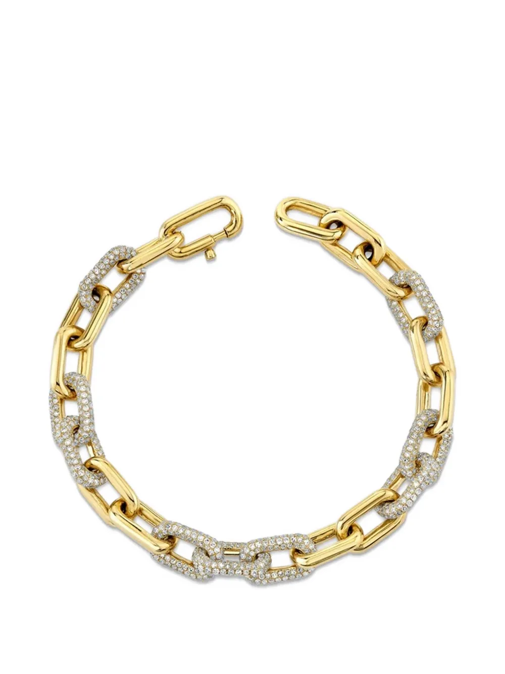SHAY diamond cable-link bracelet - Gold